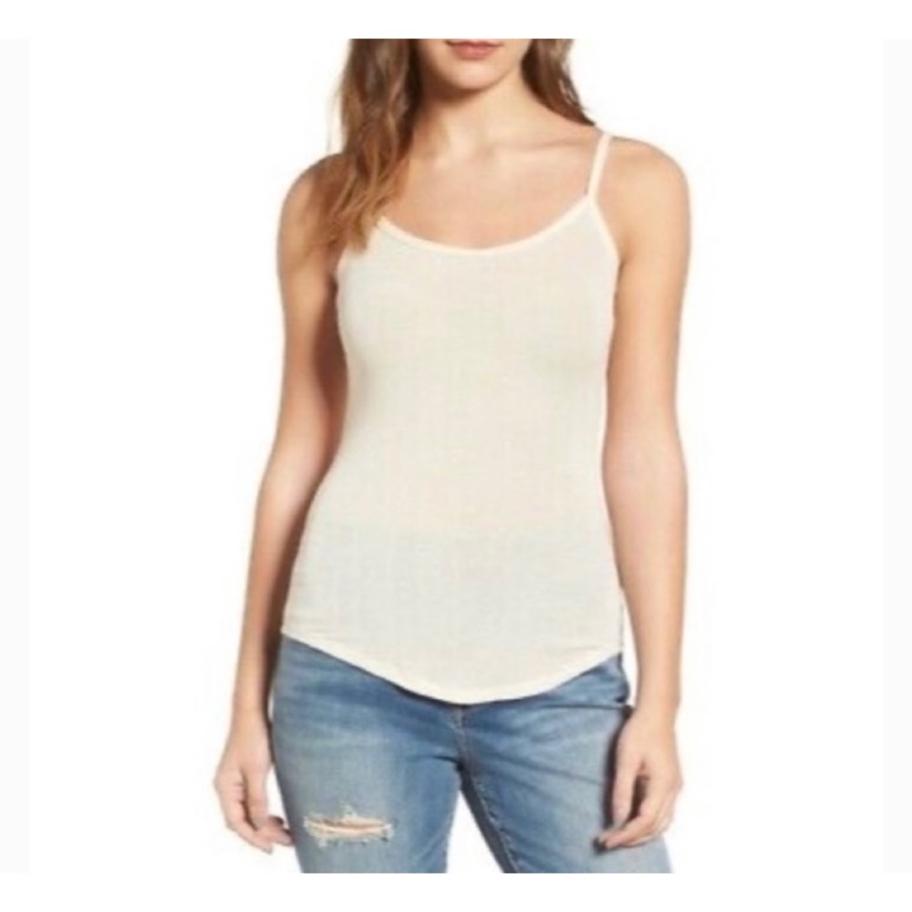 Hinge Beige Whisper Camisole Tank Size S.